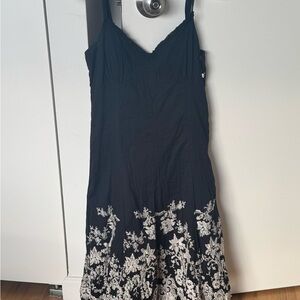 Elegant Black Floral Dress